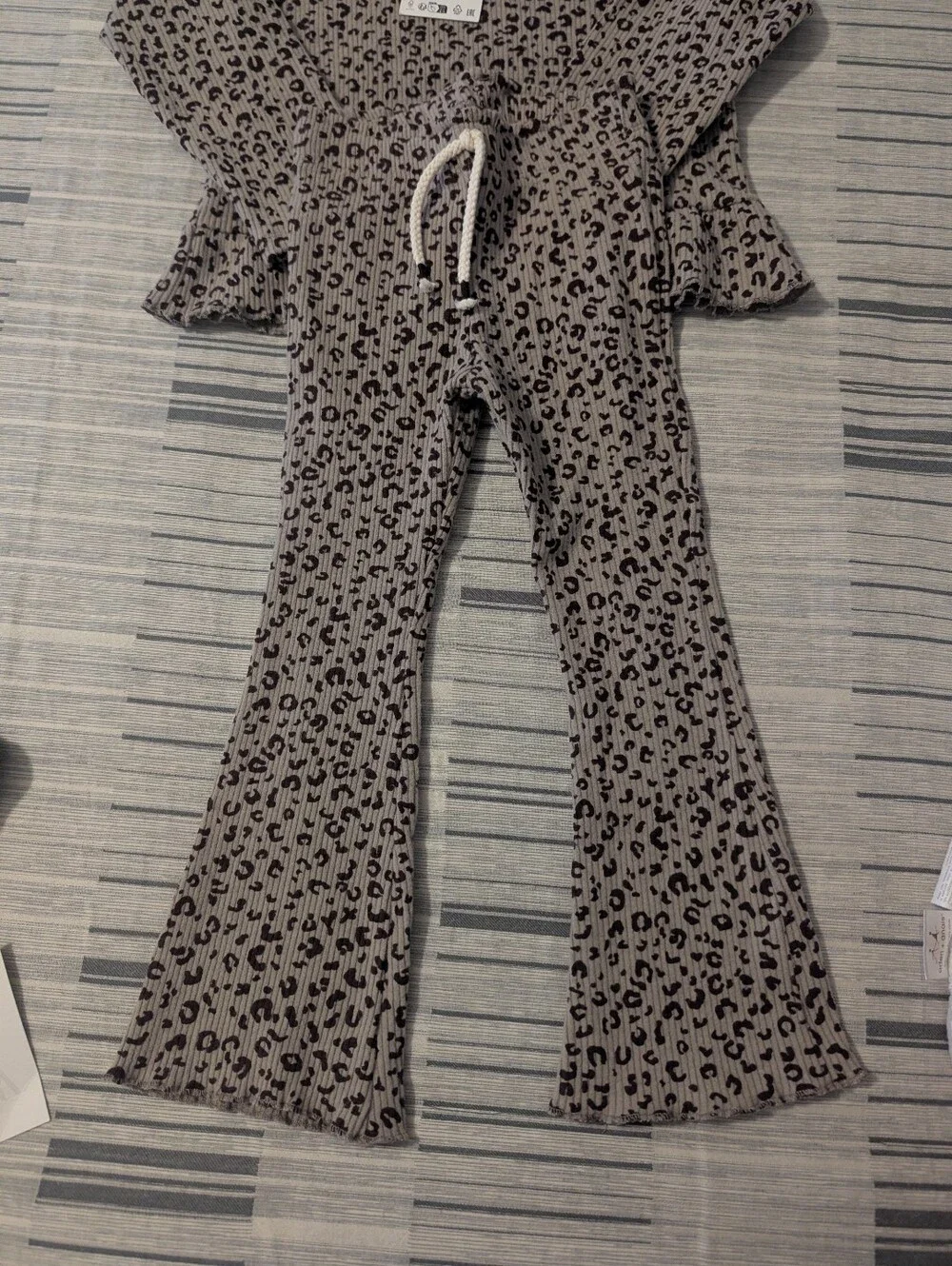Zara Girls Leopard Print Ruffle 2 Piece Set - NWT